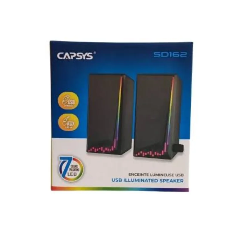 BAFFLE USB RGB CAPSYS SD162 - image principale