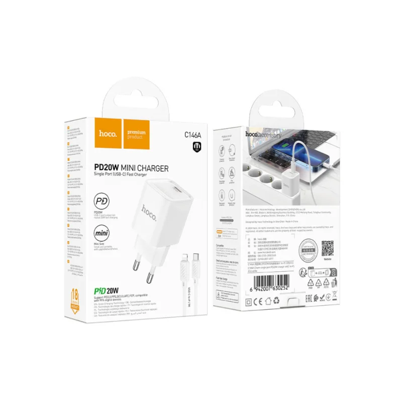 HOCO PD20W MINI CHARGER C146A - image principale