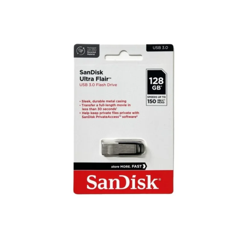 FLASH DISK SANDISK ULTRA FLAIR USB 3.0 128GB - image principale