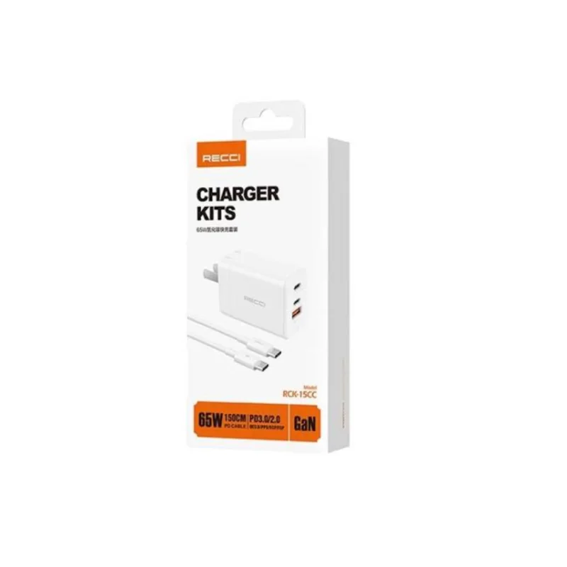 RECCI RCK-15CC TYPE C TO TYPE C 65W - image principale