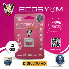 SD CARTE 4GB ECOSYUM COLOR