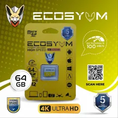 SD CARTE 64GB ECOSYUM COLOR