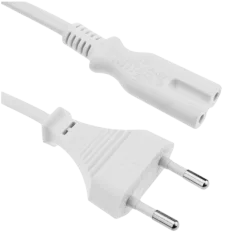 CABLE BI-POLAIRE BLANC 1.5M 2*0.75MM