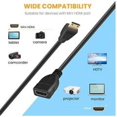 CABLE HDMI F/MICRO HDMI MALE 90' 15cm